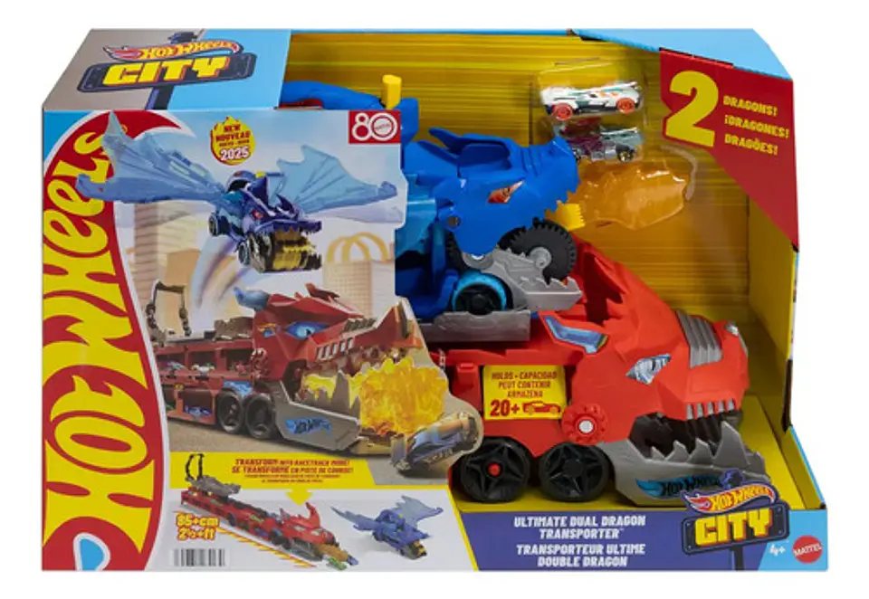 Pista De Juguete Hot Wheels Dragon Supertrailer. Colorido 9