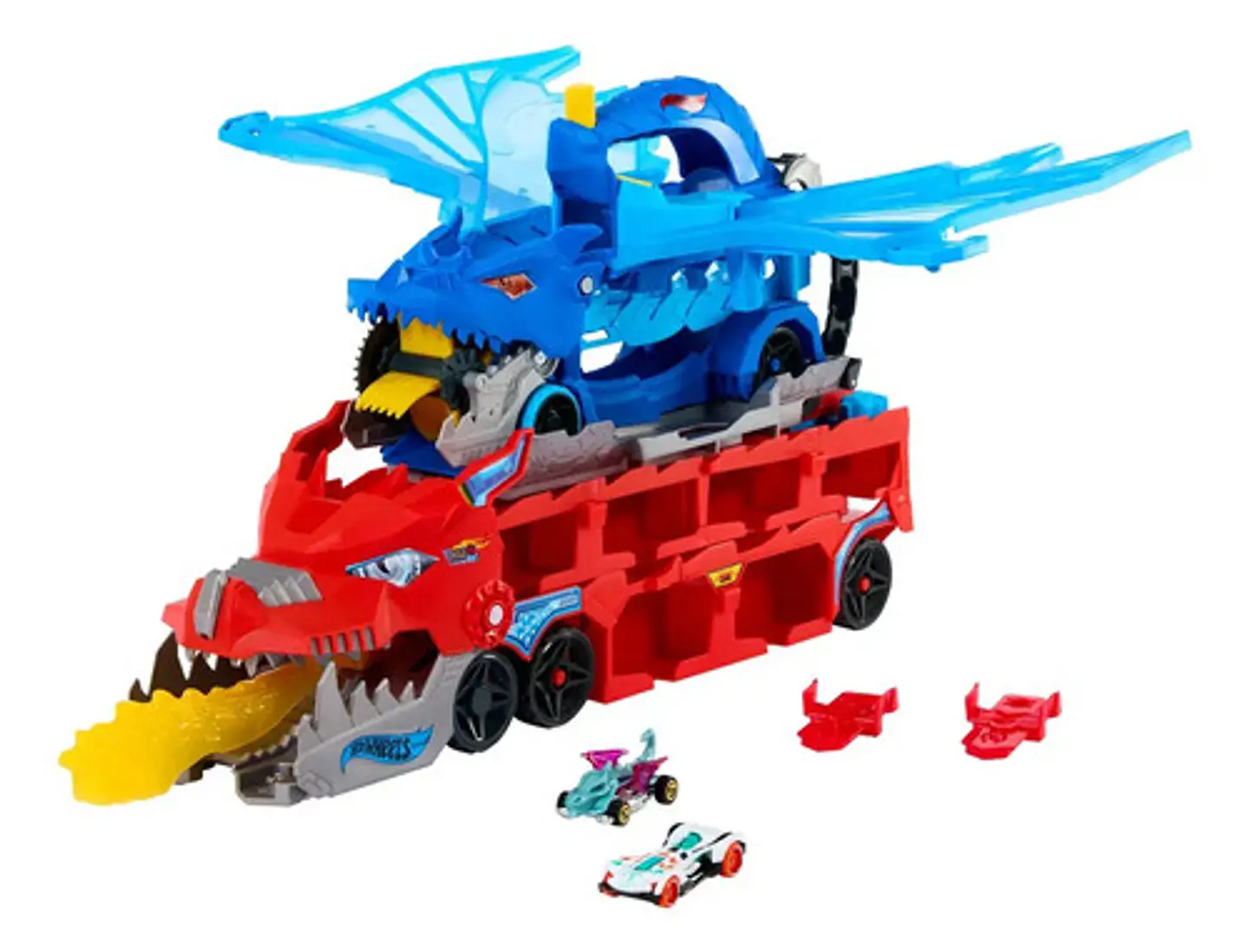Pista De Juguete Hot Wheels Dragon Supertrailer. Colorido 10