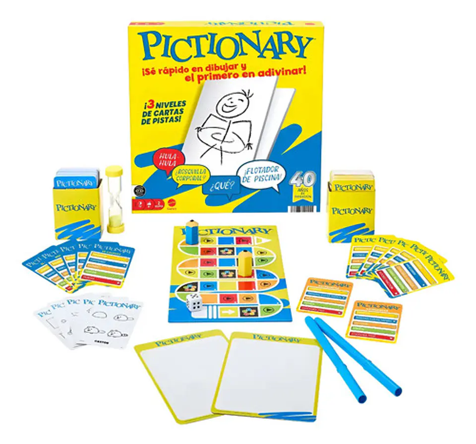Pictionary Juego De Mesa Original 40 Aniversario Para Niños 1