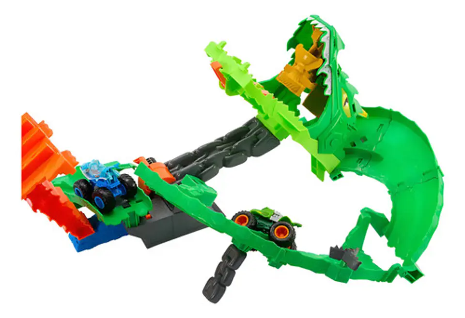 Monster Trucks Hot Wheels Dragon Demolicion 1