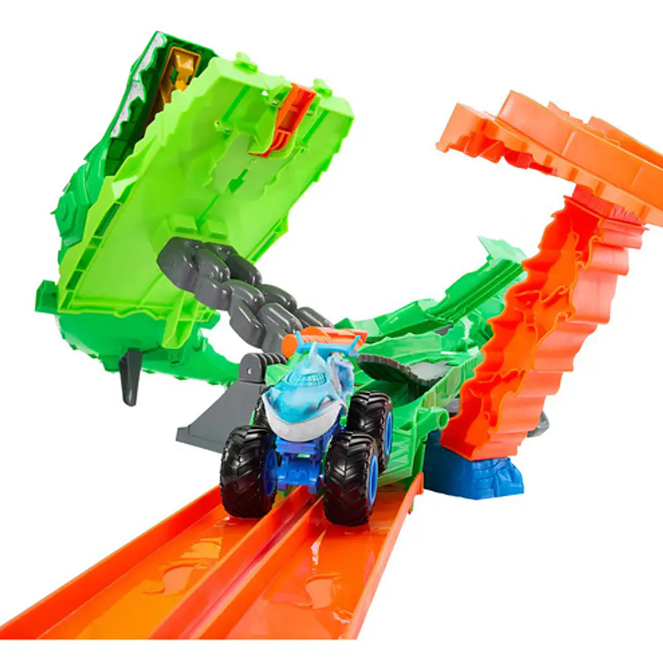 Monster Trucks Hot Wheels Dragon Demolicion 2