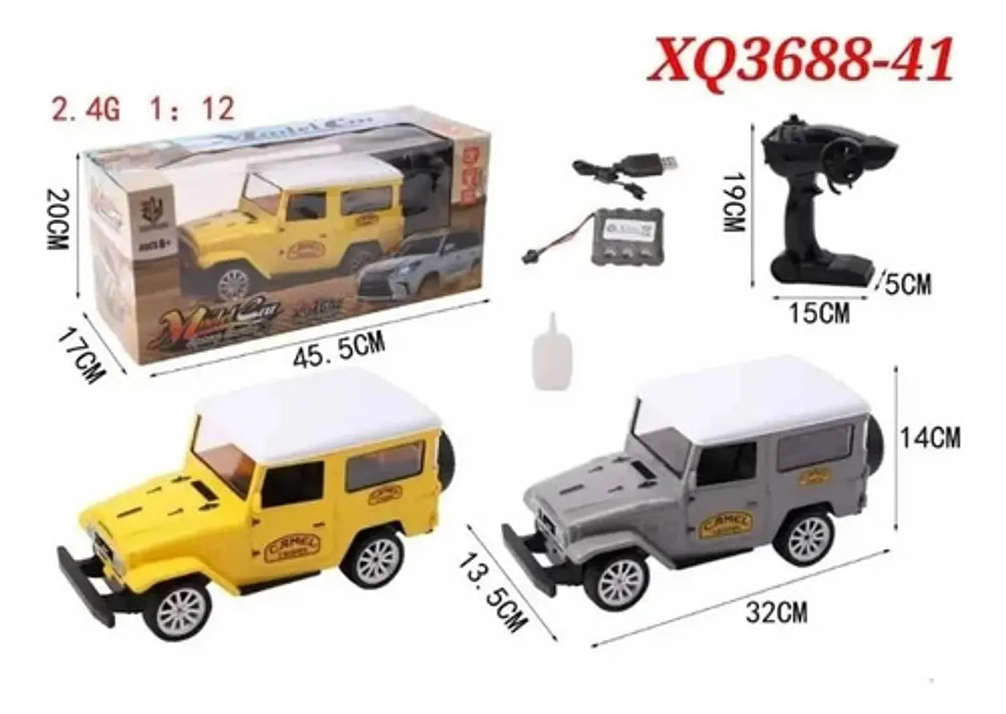 Carro A Control Remoto Toyota Fj40 Luces Y Sonidos 4