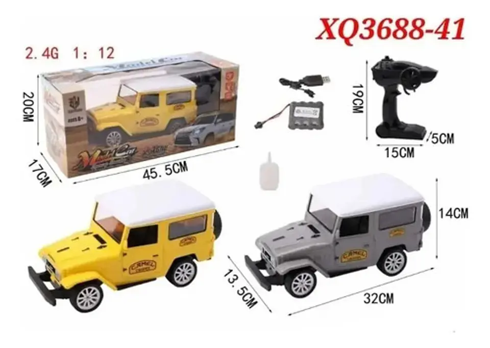 Carro A Control Remoto Toyota Fj40 Luces Y Sonidos 4