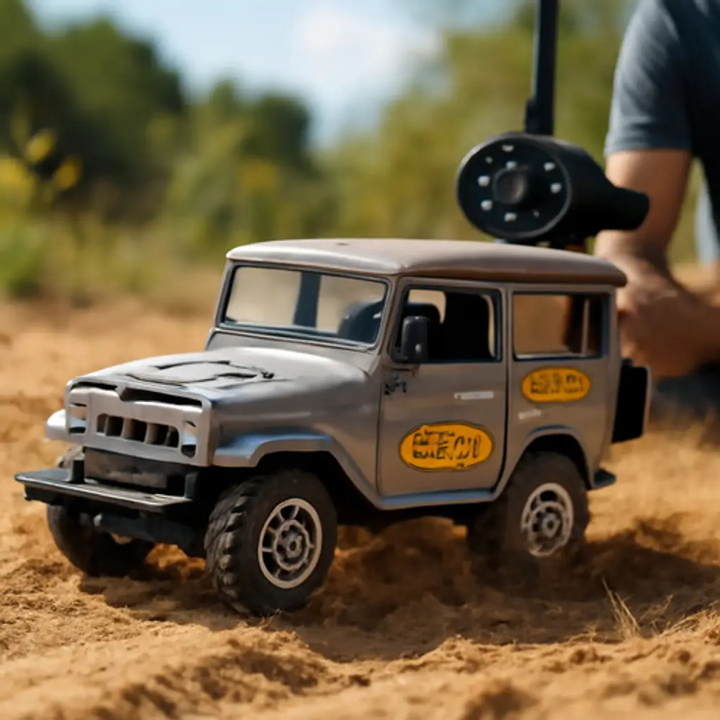 Carro A Control Remoto Toyota Fj40 Luces Y Sonidos 8