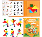 Tangram Magnético Libro Dinosaurio Bloques Rompecabezas - Miniatura 2