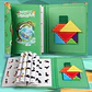 Tangram Magnético Libro Dinosaurio Bloques Rompecabezas - Miniatura 7