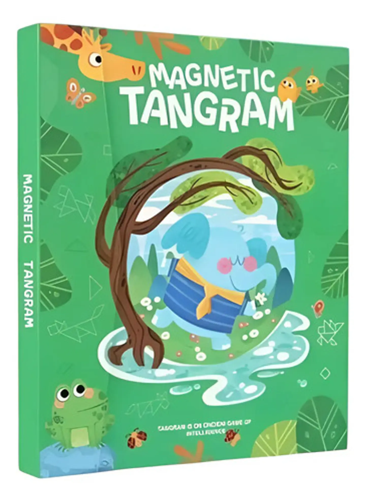 Tangram Magnético Libro Dinosaurio Bloques Rompecabezas 9