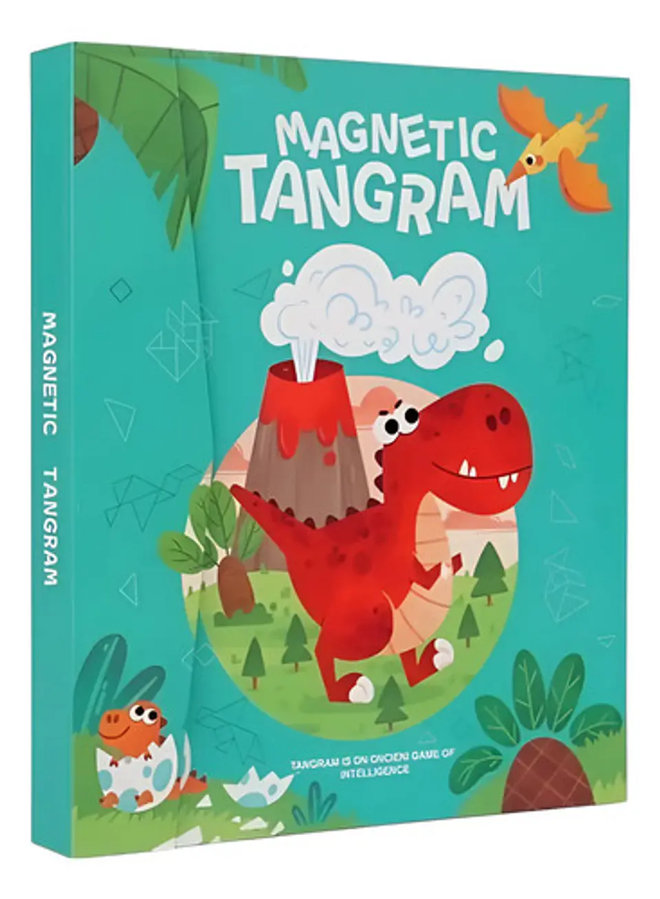 Tangram Magnético Libro Dinosaurio Bloques Rompecabezas 11