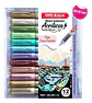 Marcadores Pastel Acrílicos X 12 Unds Punta Pincel Offi-esco - Miniatura 4