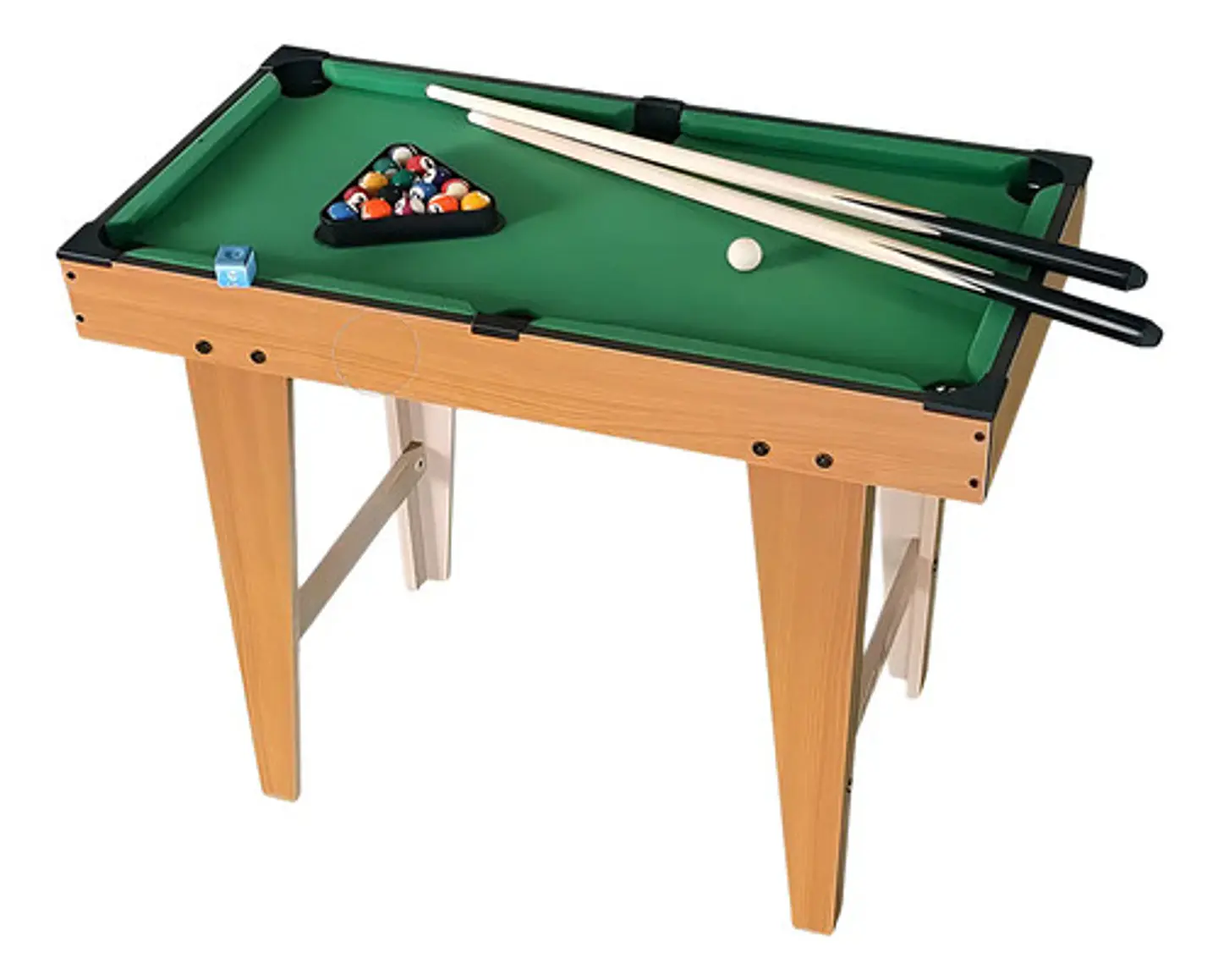 Juego Mini Mesa Billar Pool Portátil 69x60x37 Con Accesorios Verde Oscuro 1