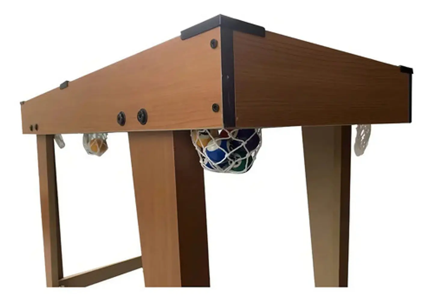 Juego Mini Mesa Billar Pool Portátil 69x60x37 Con Accesorios Verde Oscuro 3