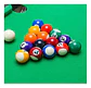 Juego Mini Mesa Billar Pool Portátil 69x60x37 Con Accesorios Verde Oscuro - Miniatura 7
