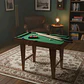 Juego Mini Mesa Billar Pool Portátil 69x60x37 Con Accesorios Verde Oscuro - Miniatura 8