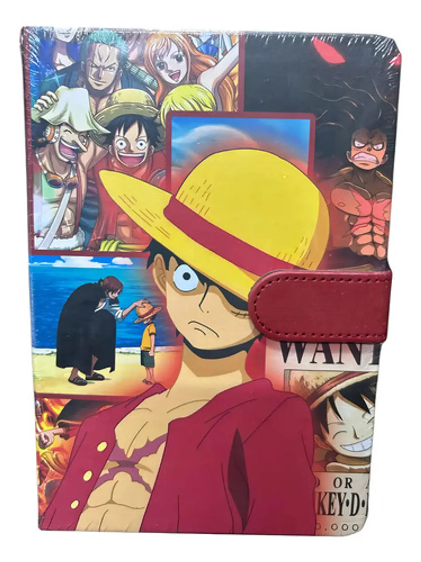 Libreta Cuaderno One Piece Color Rojo 1