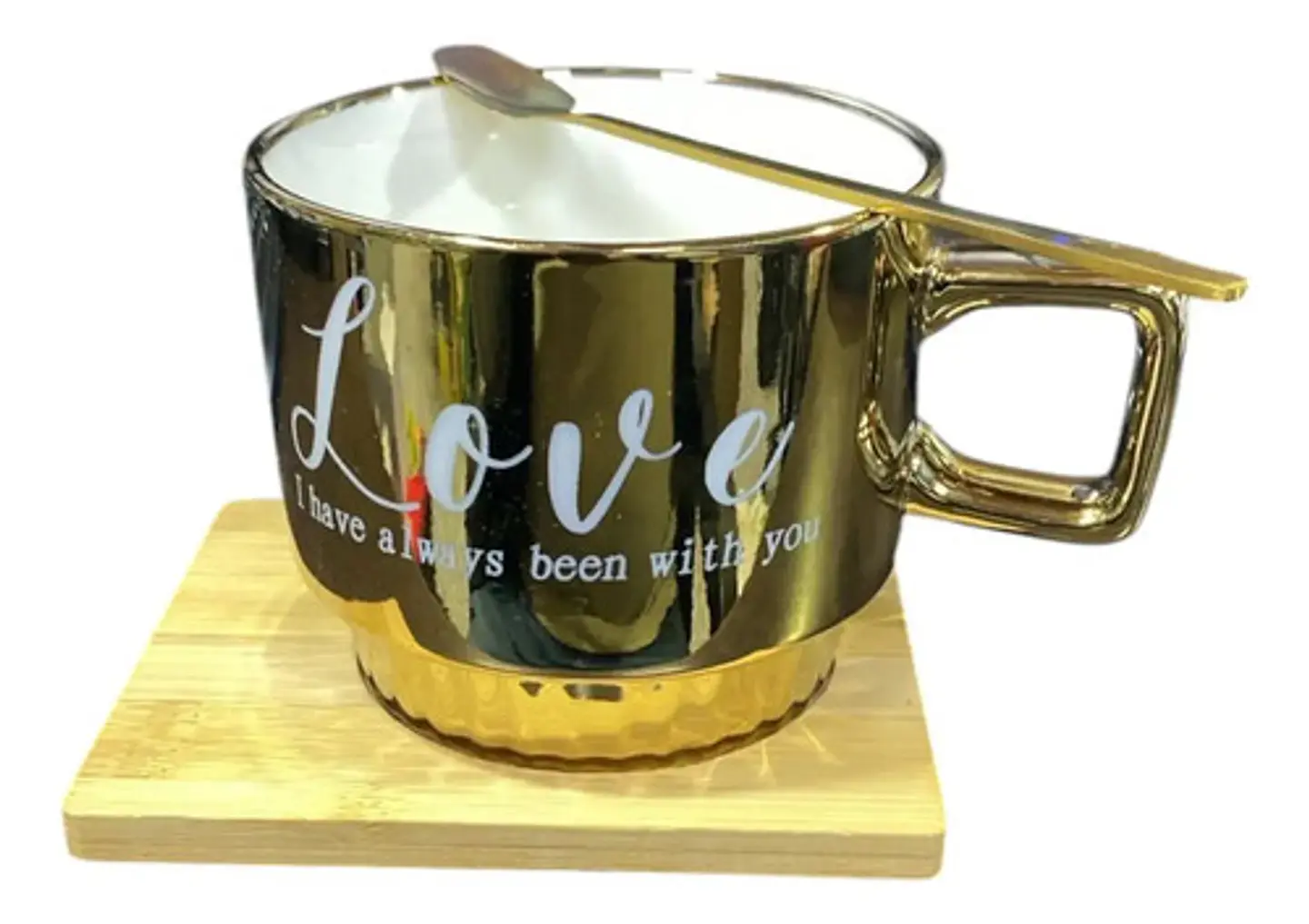 Pocillo Taza Mug Ceramica Para Te Cafe 200 Ml Base Madera 1