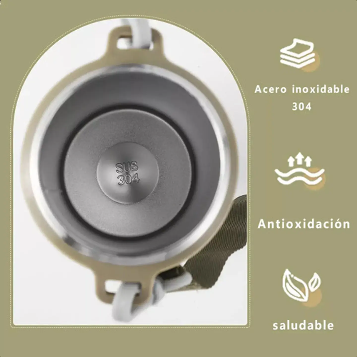 Termo Portatil Deportivo Botella 600 Ml Acero Inoxidable 10
