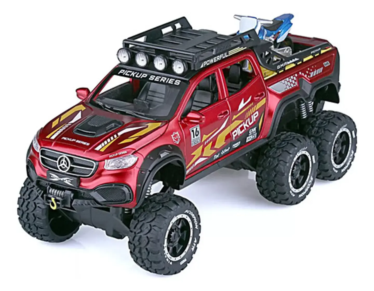 Camineta 6x6 Mercedes Benz X Escala 1:24 Luces Sonido 1