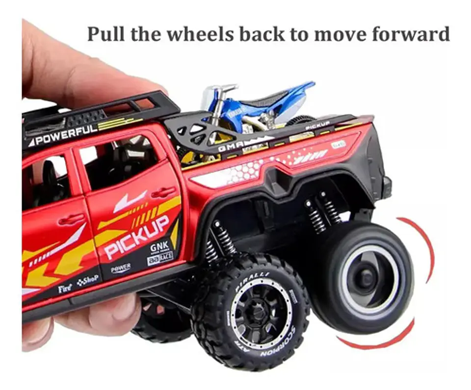 Camineta 6x6 Mercedes Benz X Escala 1:24 Luces Sonido 3