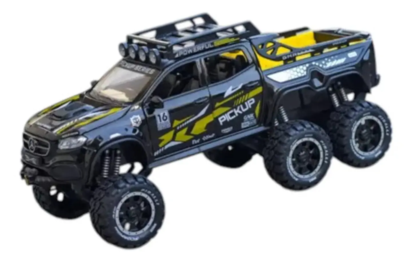 Camineta 6x6 Mercedes Benz X Escala 1:24 Luces Sonido 9