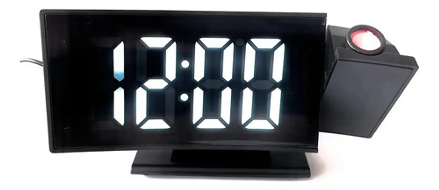 Reloj Despertador Electrónico Led Sobremesa Con Proyector 1