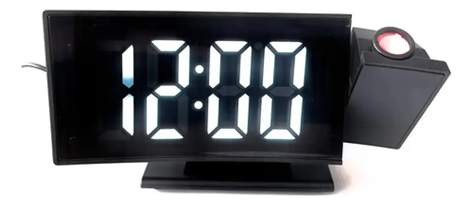 Reloj Despertador Electrónico Led Sobremesa Con Proyector 1