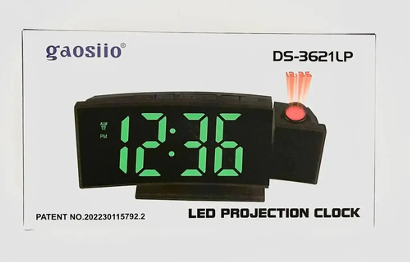 Reloj Despertador Electrónico Led Sobremesa Con Proyector 2