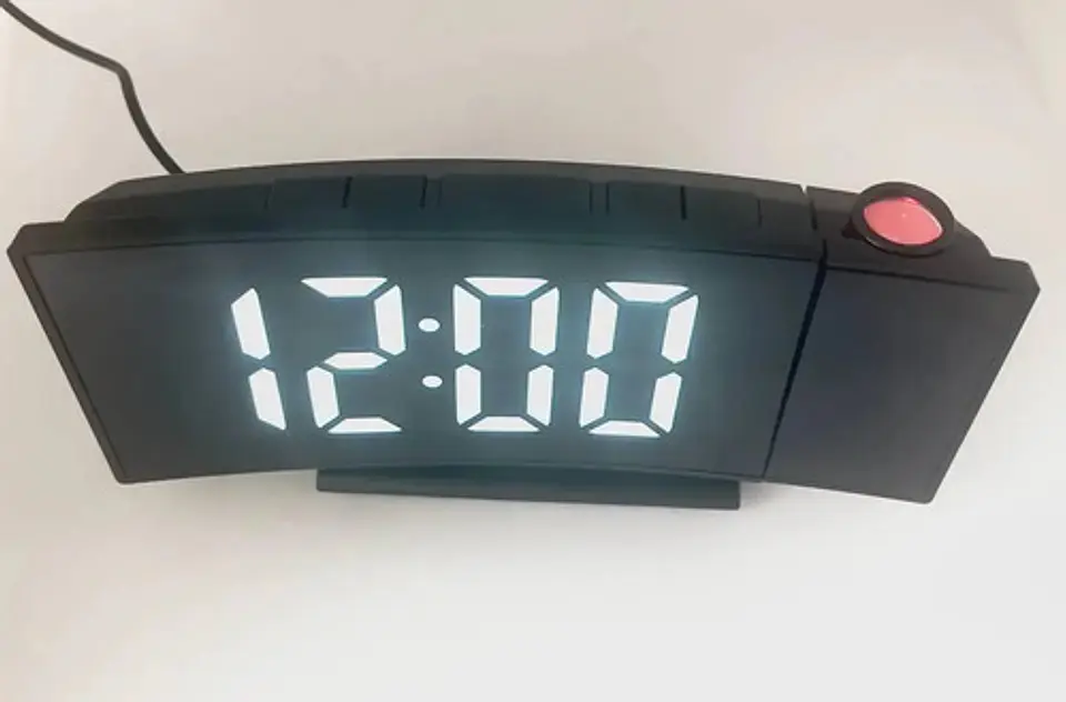 Reloj Despertador Electrónico Led Sobremesa Con Proyector 7