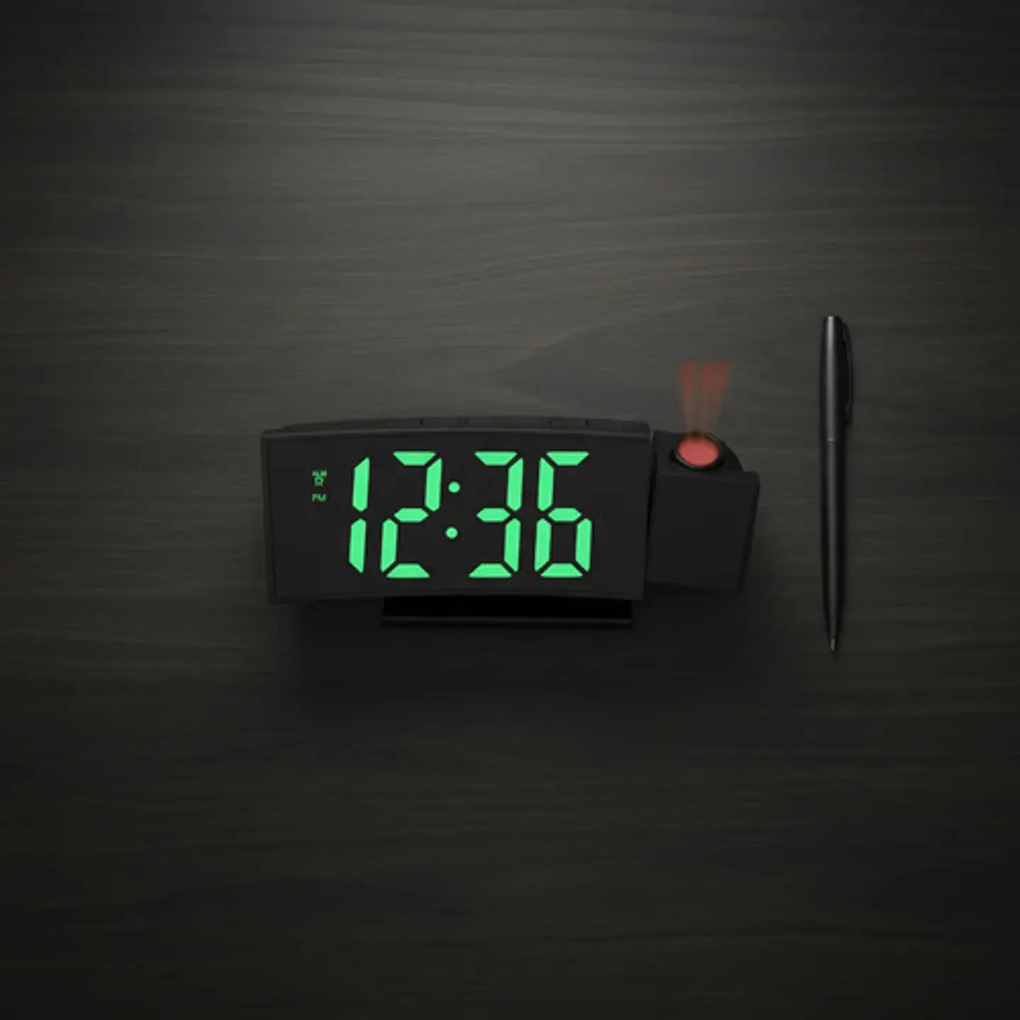 Reloj Despertador Electrónico Led Sobremesa Con Proyector 12
