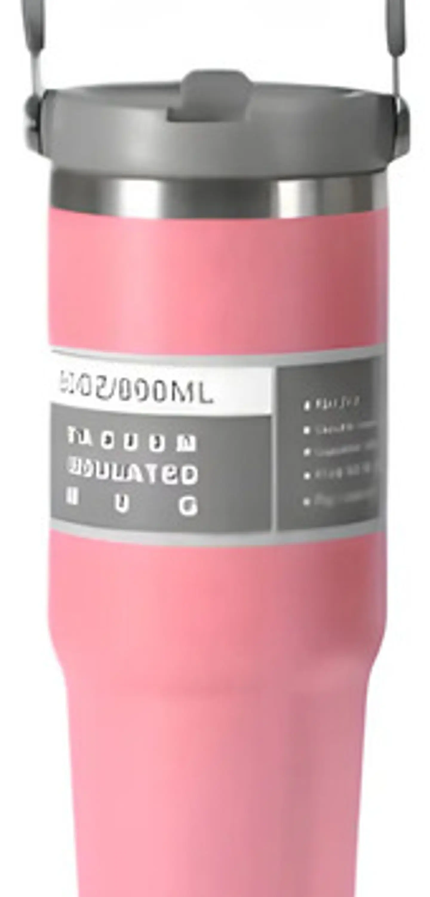 Termo Vaso Pitillo Deportivo Portatil Termico 890ml 16