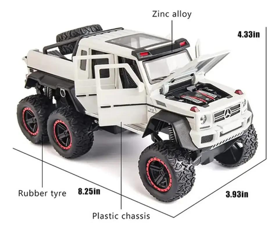 Camioneta Mercedes Benz G63 Amg 6x6 Coleccion Escala 1:22 6