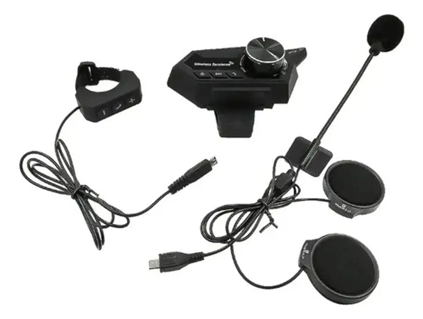 Audífono Manos Libres Buetooth Para Casco Intercomunicador 2
