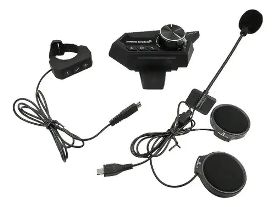 Audífono Manos Libres Buetooth Para Casco Intercomunicador 2
