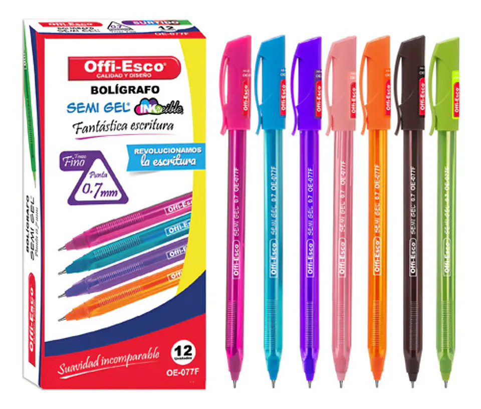 Bolígrafo Semi Gel 0.7m Oe-077f 2
