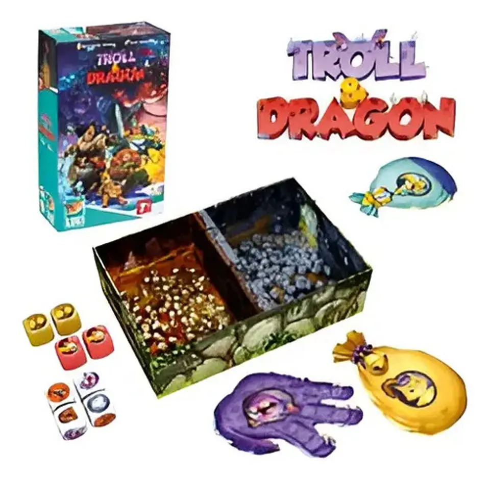 Troll & Dragon Juego De Mesa Para Niños  Devir 51475 2