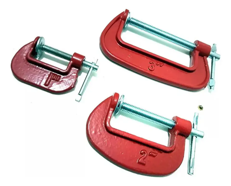 Juego Prensas En C 1, 2, 3 Pulgadas 3