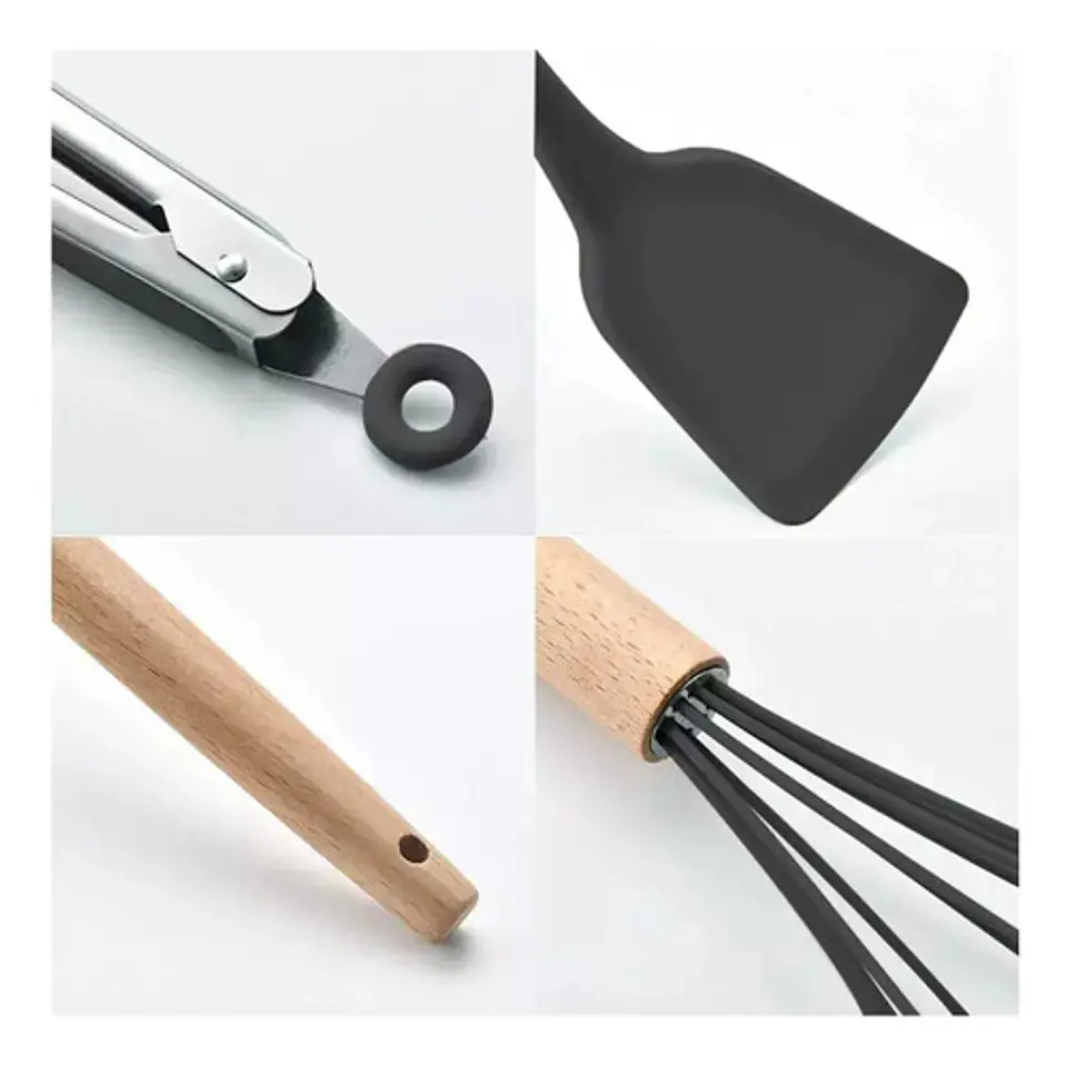 Juego Set De Cocina 12 Pcs En Silicona Antiadherentes 2
