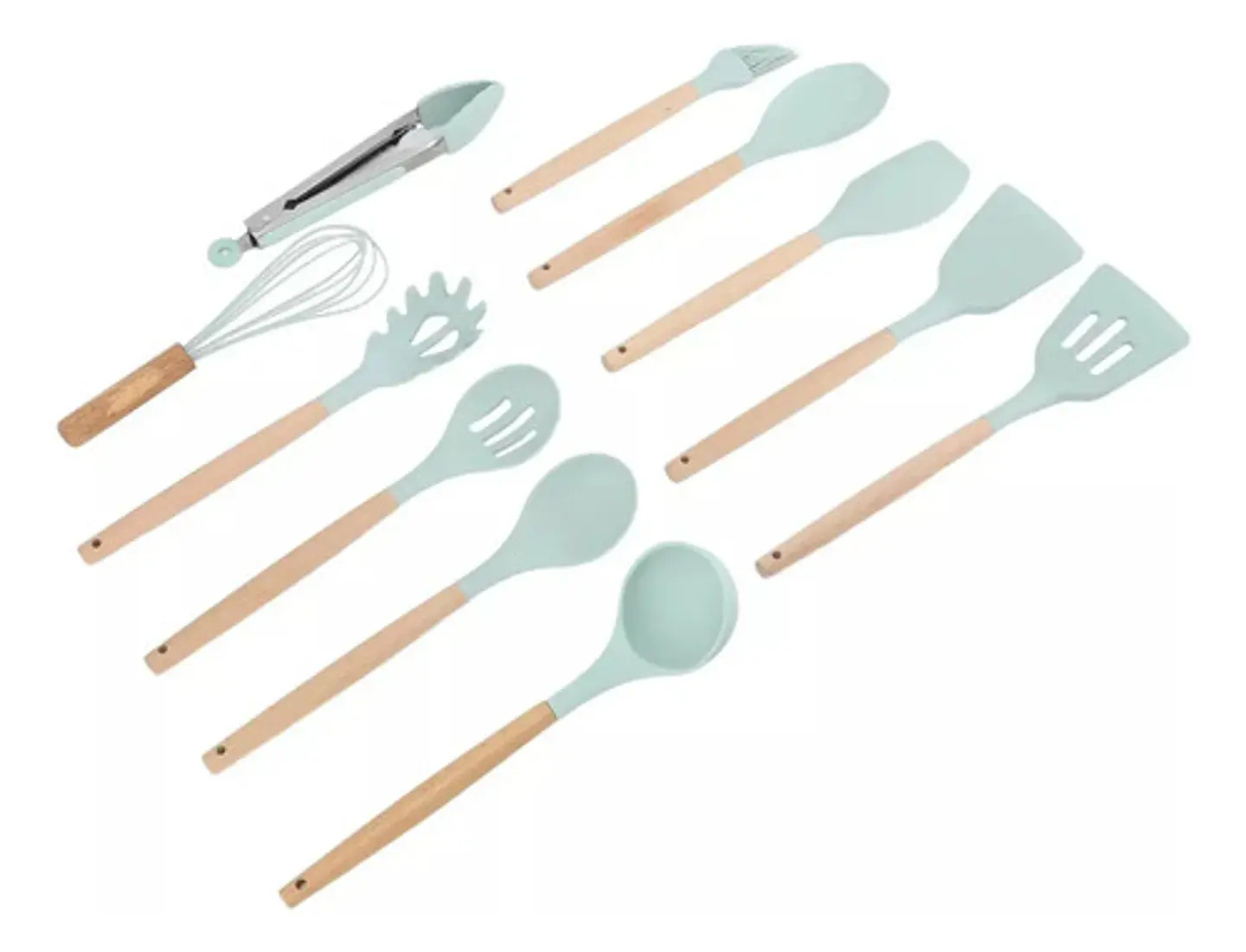 Juego Set De Cocina 12 Pcs En Silicona Antiadherentes 10