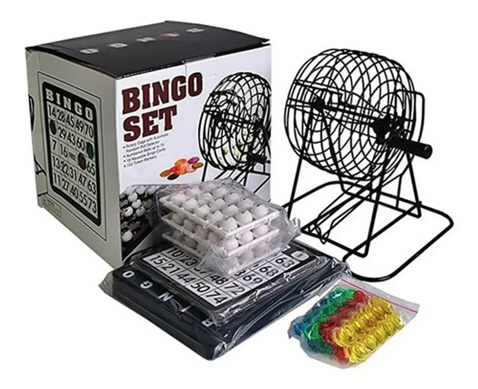 Bingo Macrooutlet Clásico: Juego de Mesa Familiar con 18 Tarjetas y 75 Balotas 1