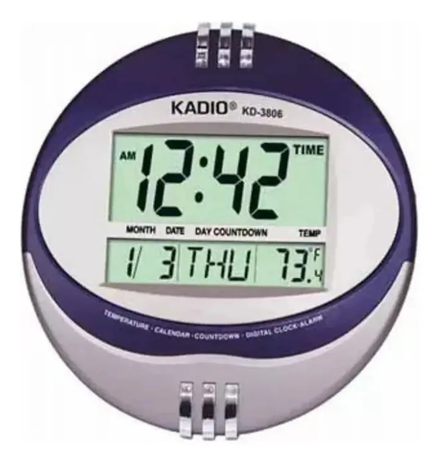 Reloj Digital Kadio De Pared O Mesa Temperatura Y Calendario 1