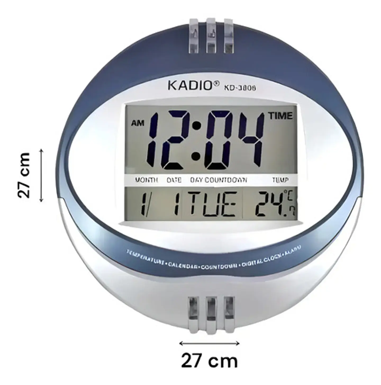Reloj Digital Kadio De Pared O Mesa Temperatura Y Calendario 3