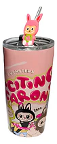 Botilito Térmico Pitillo  Infantil Labubu 500ml Acero - Miniatura 4
