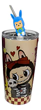 Botilito Térmico Pitillo  Infantil Labubu 500ml Acero - Miniatura 10