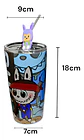 Botilito Térmico Pitillo  Infantil Labubu 500ml Acero - Miniatura 14