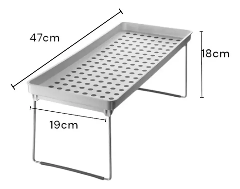 Repisa Plegable Grande Multiusos Cocina,baño,sala 47x18cm 3