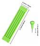 Pizarra De Escritura Braille 4 Líneas Y Punzador Invidentes - Miniatura 3