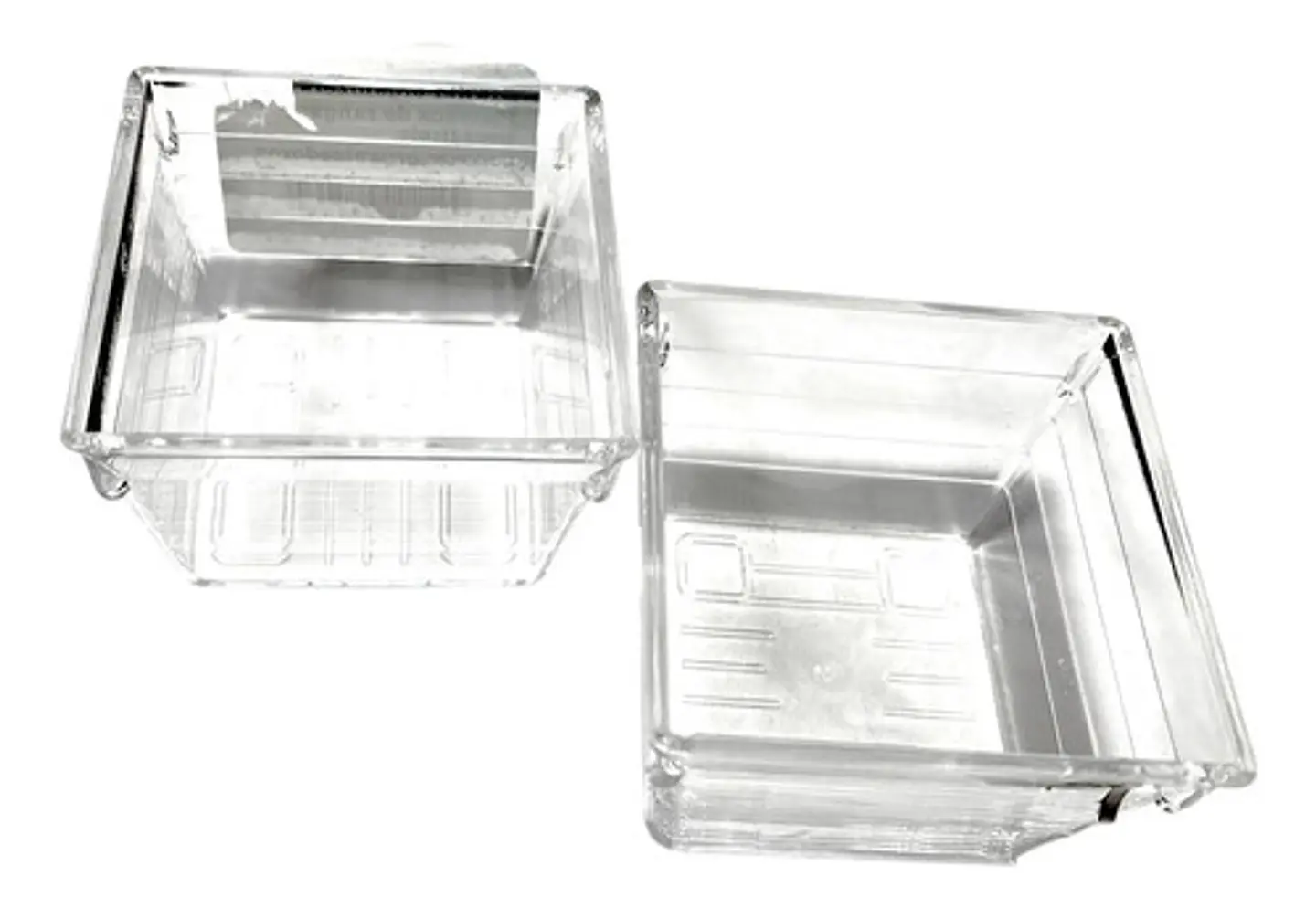 Cajas De Acrílico Mini  2  Unidades Cuadrada Transparente 1