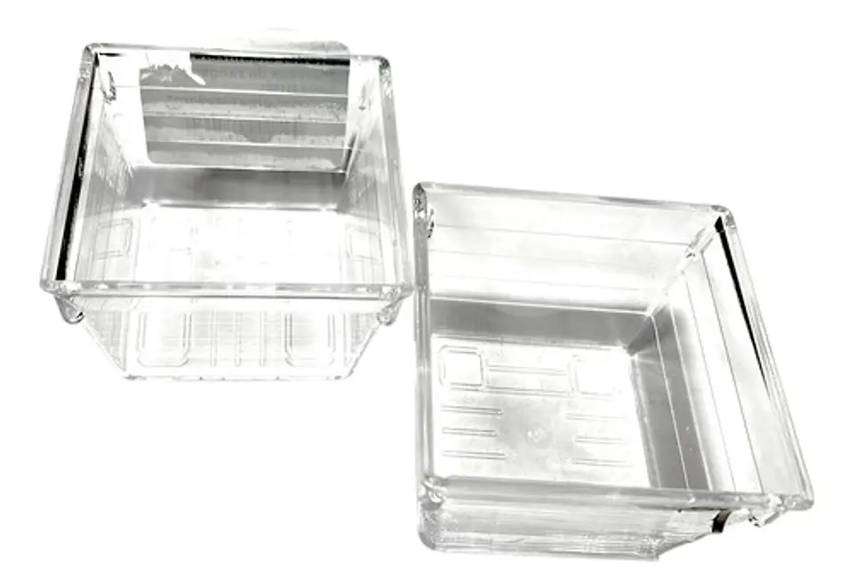 Cajas De Acrílico Mini  2  Unidades Cuadrada Transparente 1