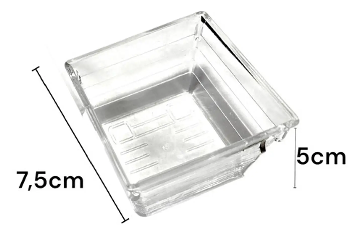 Cajas De Acrílico Mini  2  Unidades Cuadrada Transparente 2