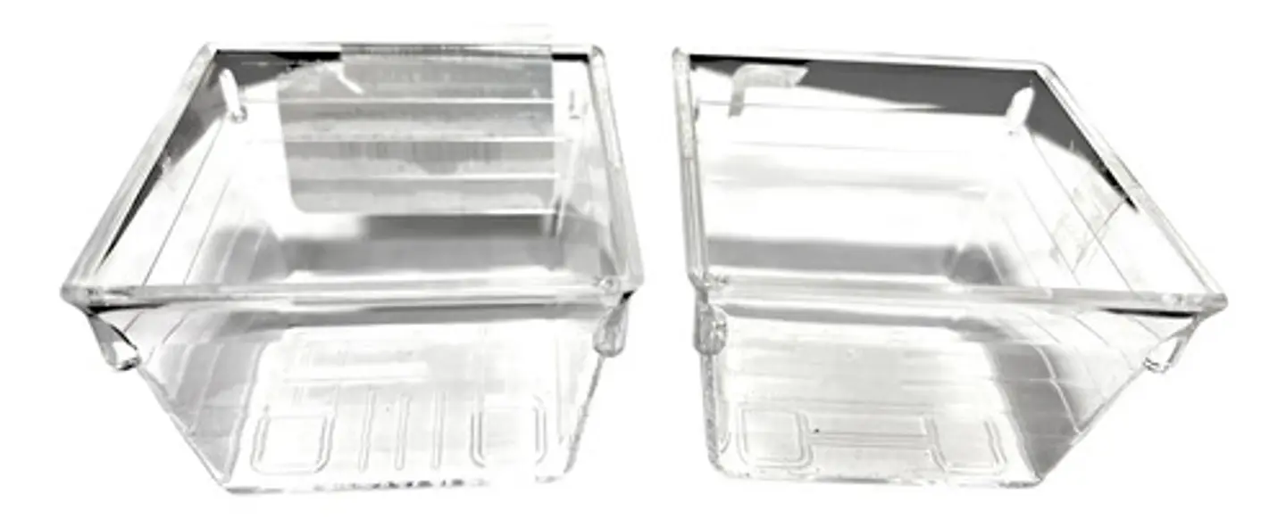 Cajas De Acrílico Mini  2  Unidades Cuadrada Transparente 3