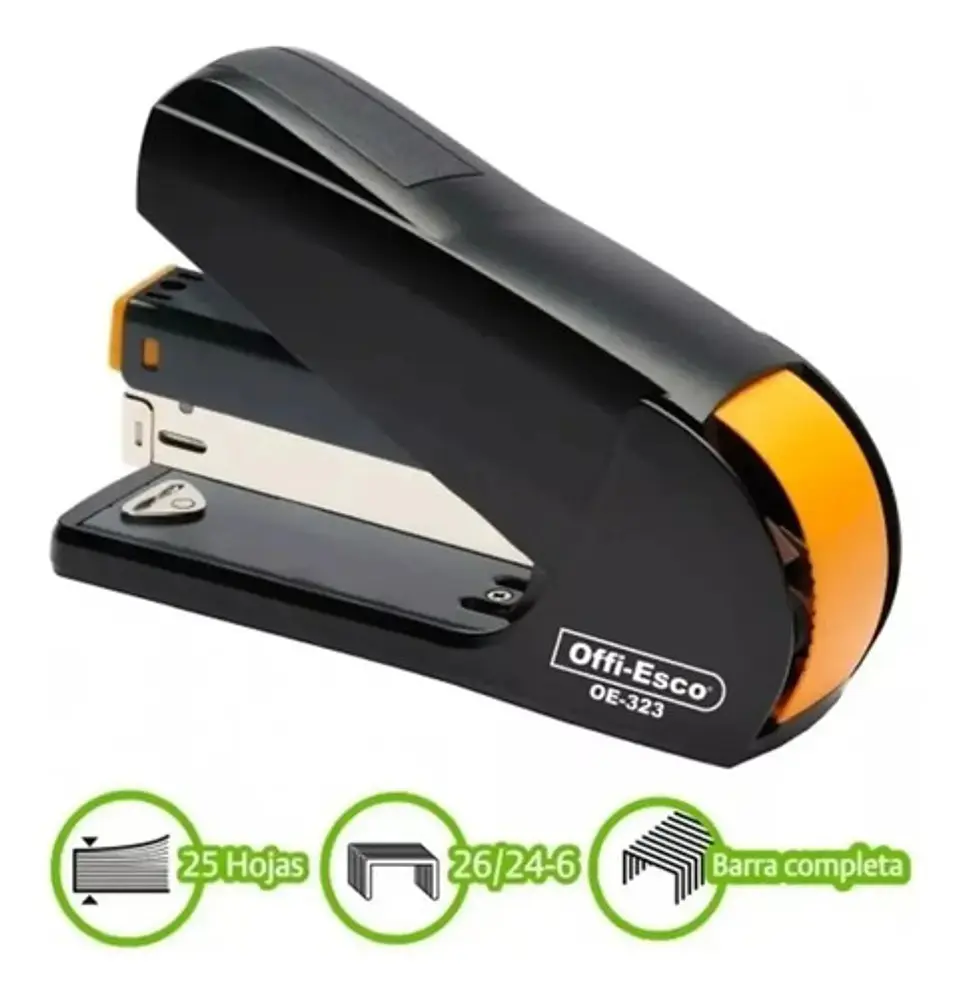 Grapadora Cosedora Offi-esco Oe-323 Color Negro 2